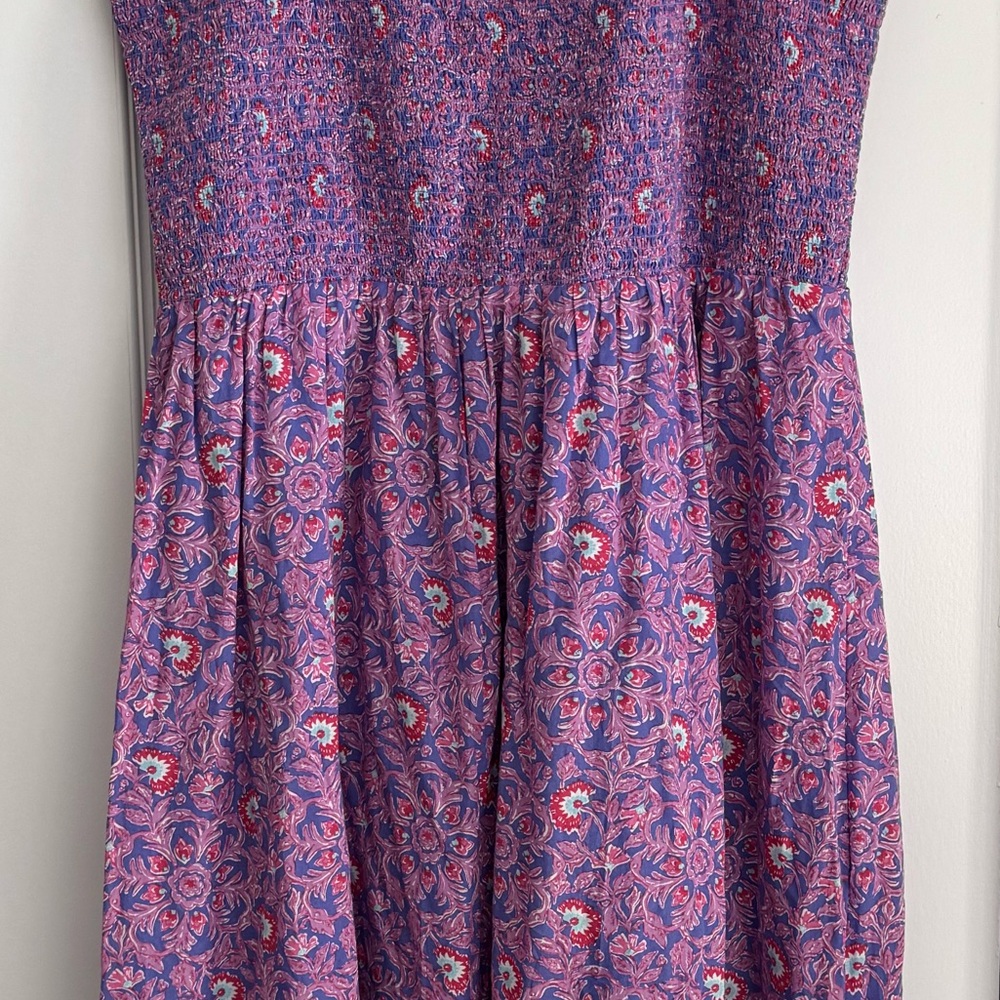 Vineyard Vines Katama Tile Violent Print Maxi Dress - Picture 2 of 6